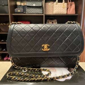Chanel Quilted Lambskin Single Flap
